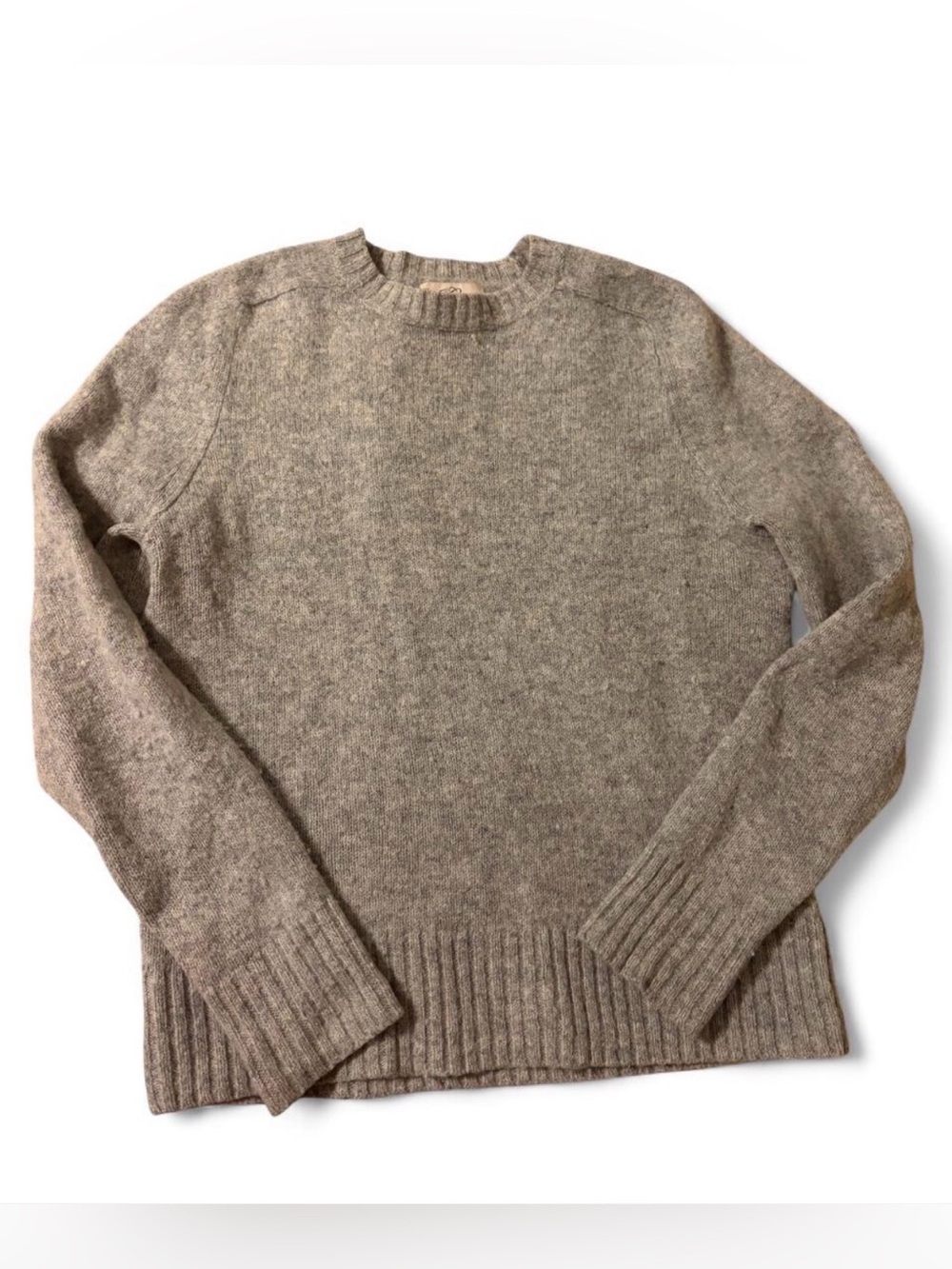 J. Crew Women's Crewneck Sweater Small - Gray 100% Wool